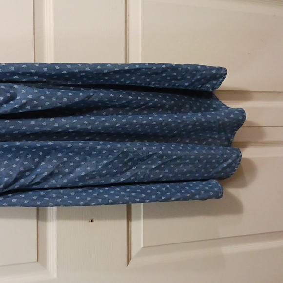 Anthropologie cloth & stone denim strappy tank mini dress - S - blue ombre - Picture 8 of 8